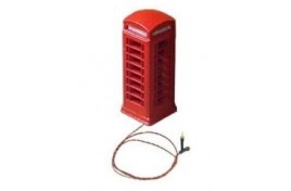 TBX-OO Illuminated Telephone Box OO Gauge